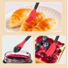 Mini 3-Piece Silicone Head Utensil Set,High Heat Resistant long handle