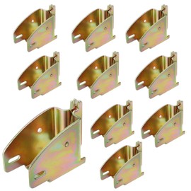 Eapele E-Track Wood Beam End Socket Accessories, Zinc-Coated Steel, Fit with 2x4 2x6, Add Removable Load Lock Bars to E-Track Cargo Area (10pcs)