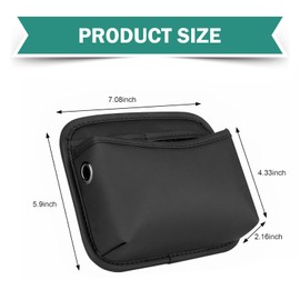 Opuweiy Car Organizer, Car Door Trash Can, Multi-pocket Organizer for Cards Mobile Phones Sunglasses, Portable Multi-position Installation Parts (Black)