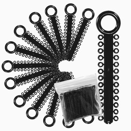 1040 Power Sticks Ligature Ties Orthodontic Ligature O-Ties, Elastic Ligature Bands, Elastic ties O-Rings Elastic Bands for Braces 26 ties on each stick (Deep Black)