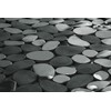 Circul Shower Mat 53 x 53 cm Black Stone Look