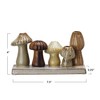 Creative Co-Op Enchanted Garden Stoneware Mushroom Vase, Multicolor