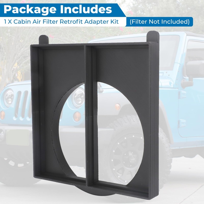 Alpha Rider Cabin Air Filter Adapter for Jeep Wrangler JK