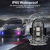 4PCS Wireless LED Strobe Lights with Remote Control, 8 Colors