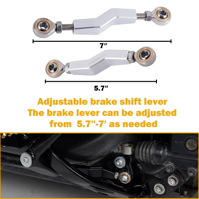 2024 Low Rider S Brake Lever, Extended Brake Shift Lever,