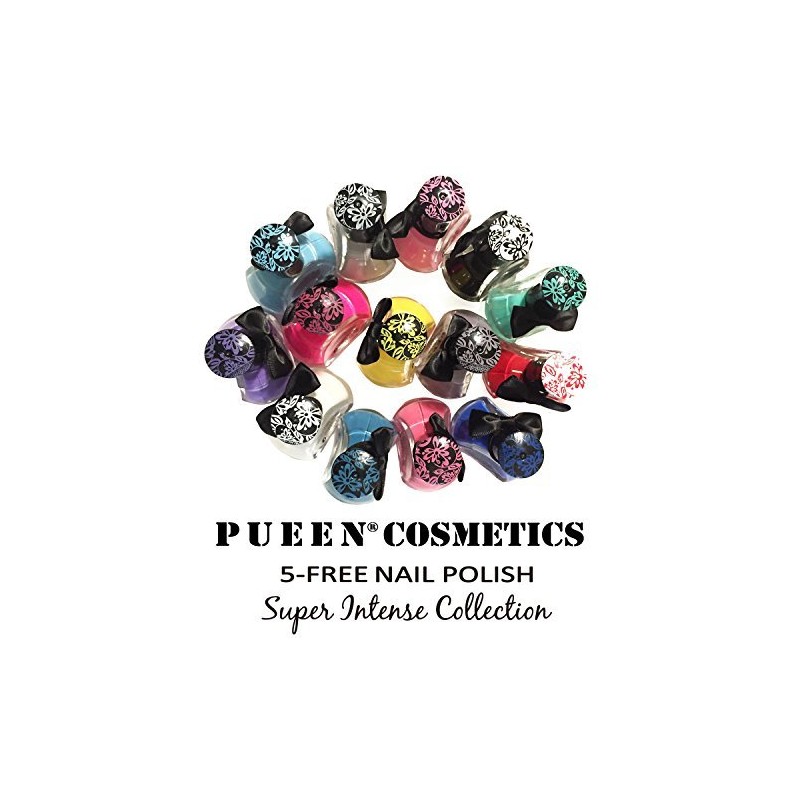 PUEEN Super Intense Nail Polish For Nail Stamping Big 5-FREE