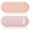 Pack of 12 Velour Face Powder Puff Round Powder Puff