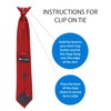 boxed-gifts Clip on Ties for Men - Premium Red Solid