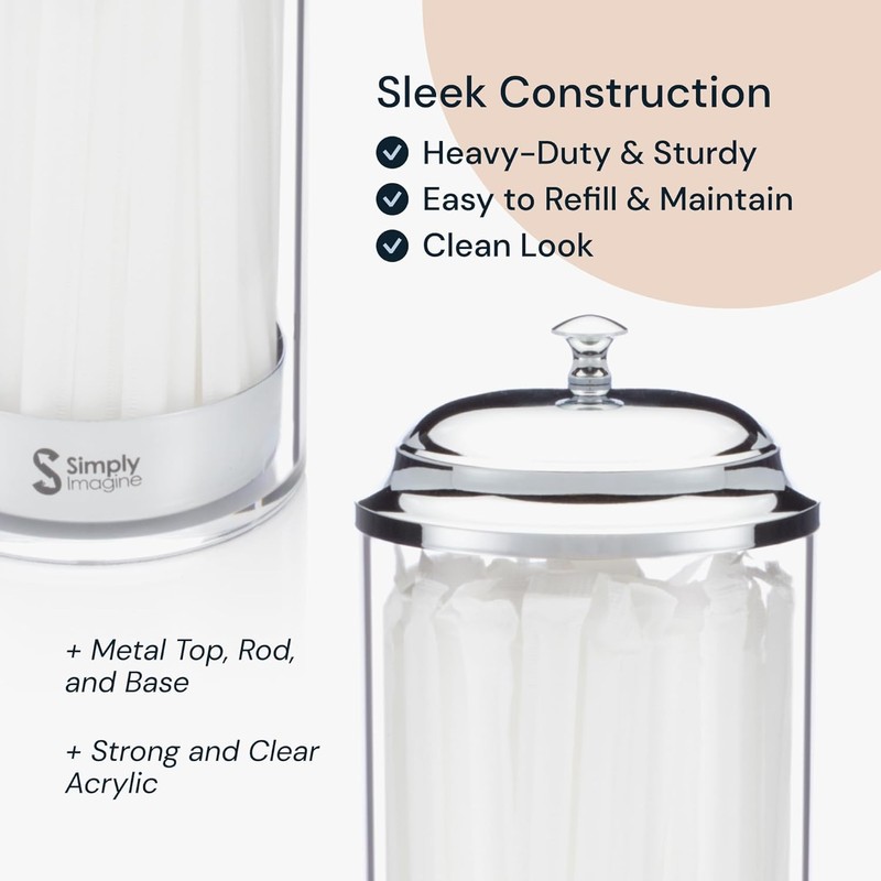 1 PC Straw Dispenser Holder, Straw Storage, Drinking Retro Straw