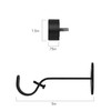Elrene Home Fashions Serena Single Curtain Rod for Curtains and