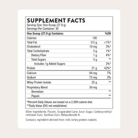 THORNE - Whey Protein Isolate - 21 Grams of Easy-to-Digest Whey Protein Powder - NSF Certified for Sport - Vanilla - 29.5 Ounces - 30 Servings