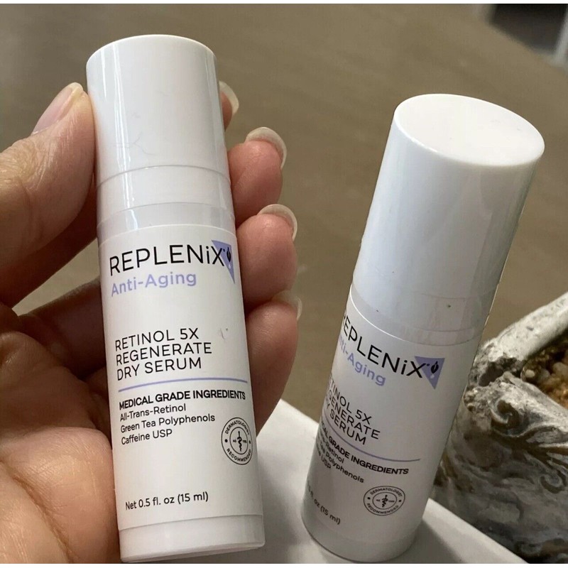 Replenix Retinol 5x Regenerate Dry Serum - 1oz Total (