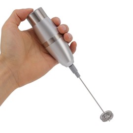 Handheld Electric Milk Frothers Foam Maker Battery Operated Whisk Drink Mixer, Stainless Steel Mini Foamer, Milk Frother for for Coffee Lattes