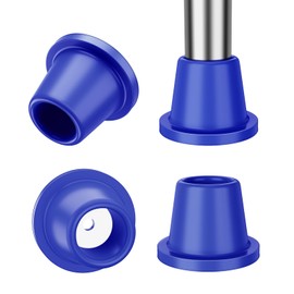 supregear Replacement Feet for Shower Chair Bath Seat (4-Pack), Heavy Duty Rubber Tips for Bath Chair, Shower Stool and Tub Transfer Bench, Non-Slip Suction Cup Feet, Metal Insert Reinforced, Blue