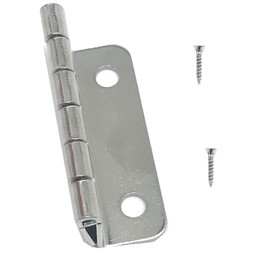 8pcs Three Fold Retro Hinge Hardware，Surface plating Home Furniture Door Hinges，for Door, Cabinet, Furniture, Vintage Jewelry Chest,with Screws（Silver）