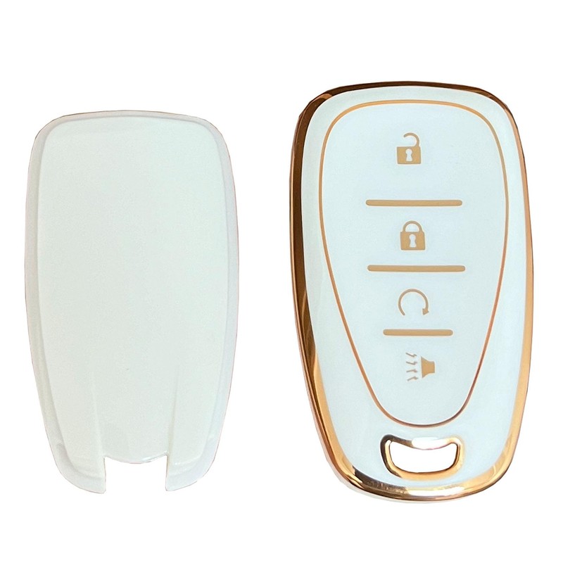 WENHENI for Chevy Key Fob Cover with Keychain Fit for