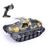 GoolRC RC Tank Car, 1/12 Scale 2.4GHz Remote Control Rechargeable