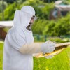 ERMWALR Beekeeper Protective Suit with Hood and Mask, Puncture Resistant