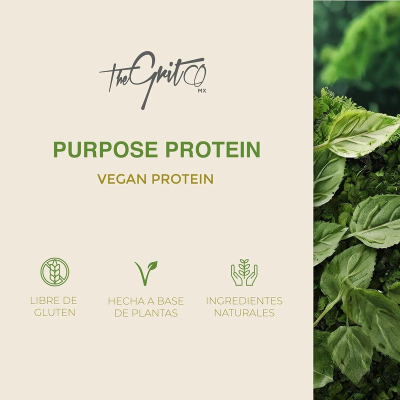 The Grit Co. Purpose Protein - Vegan Plant-Based Protein Powder,