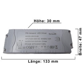 Dimmable LED Transformer 12 V DC 1-45 Watt Power Supply Dimmable Driver Transformer for Dimmer G4 MR16 GU5.3