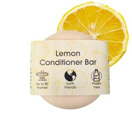 Natural Hair Conditioner Bar Set, Essential Oil Scents, Plastic-Free, Vegan and Cruelty free (Lemon)