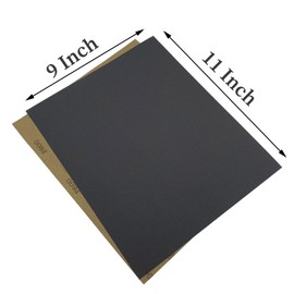 AutKerige 800 Grit Wet Dry Sandpaper, 9 x 11 Inch Sanding Sheets, 15PCS Premium Silicon Carbide Sand Paper for Wood Metal Ceramic or Auto Polishing and Scratches Removing
