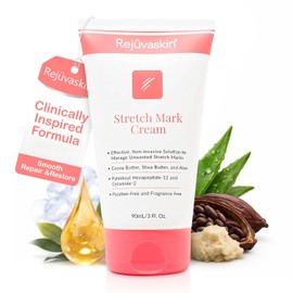 Rejuvaskin Crema Antiestrías Resolve 90ml - Tratamiento Intensivo para Estrías - Previene y Reduce Cicatrices de Embarazo y Peso