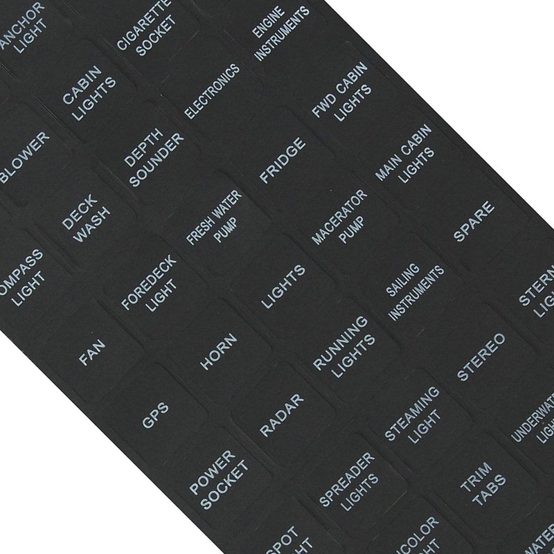 BUNKER INDUST Set of 2 Decal Sticker Label Sheet for