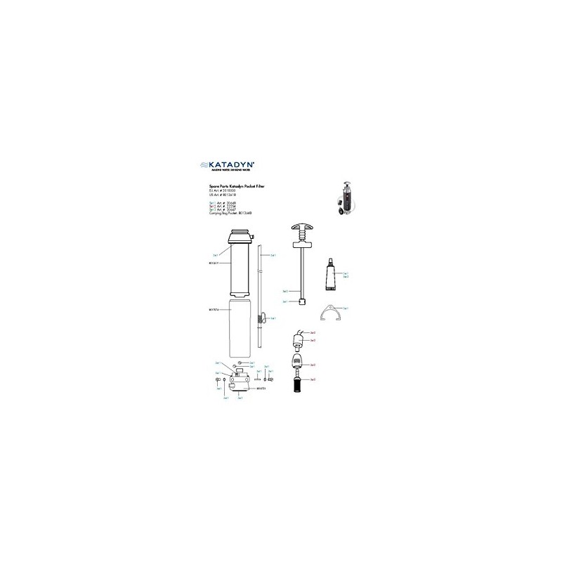 Katadyn Adult Maintenance Kit for Pocket Filter, Standard, One Size