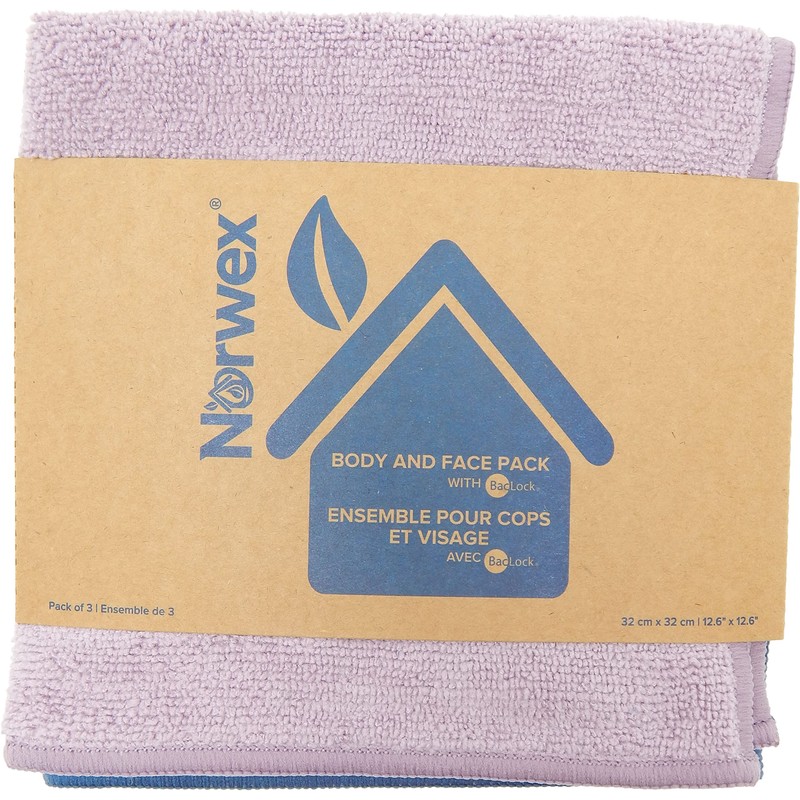Norwex Tranquil Body Pack (Three Cloths: Denim, Lavender, Vanilla)