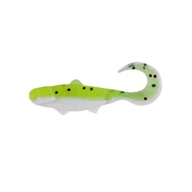 Relax Super Banjo Rubber Fish Twister 1 Inch 3.5 cm Pack of 6 045 Green White