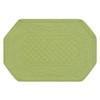 Set of 4 PCS,13X19 Quilted Placemats Octagonal, Green
