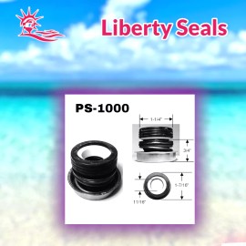 Liberty  PS-1000 Pool Spa Pump 5/8" Shaft Motor Seal PB4-60 For Whisperflo