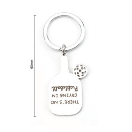 MUCOOS Pickleball Keychain Pickleball Keyring Ideal for Bagpack Accessories Key Charms for Sports