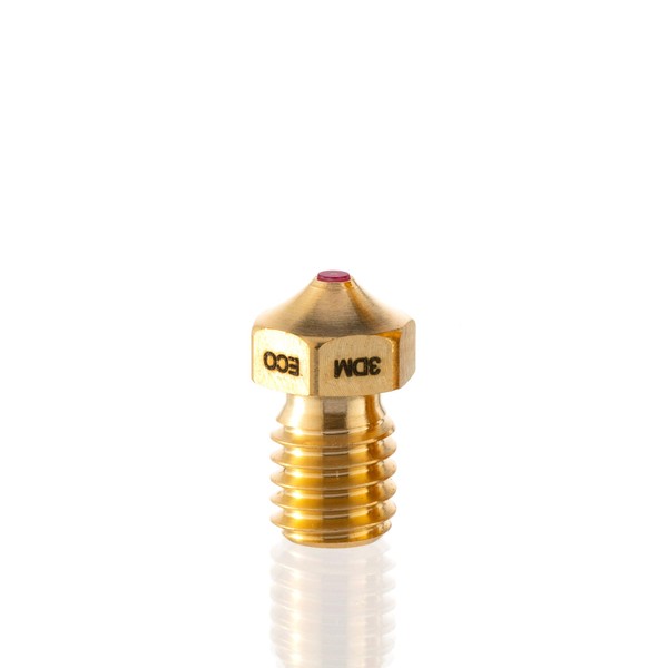 Oscar3D Rubinding Nozzle [ECO/ShortStroke] Ruby Nozzle E3Dv6 Design FDM * Made in Germany * (Filament 1.75 mm / Nozzle Diameter 0.4 mm)