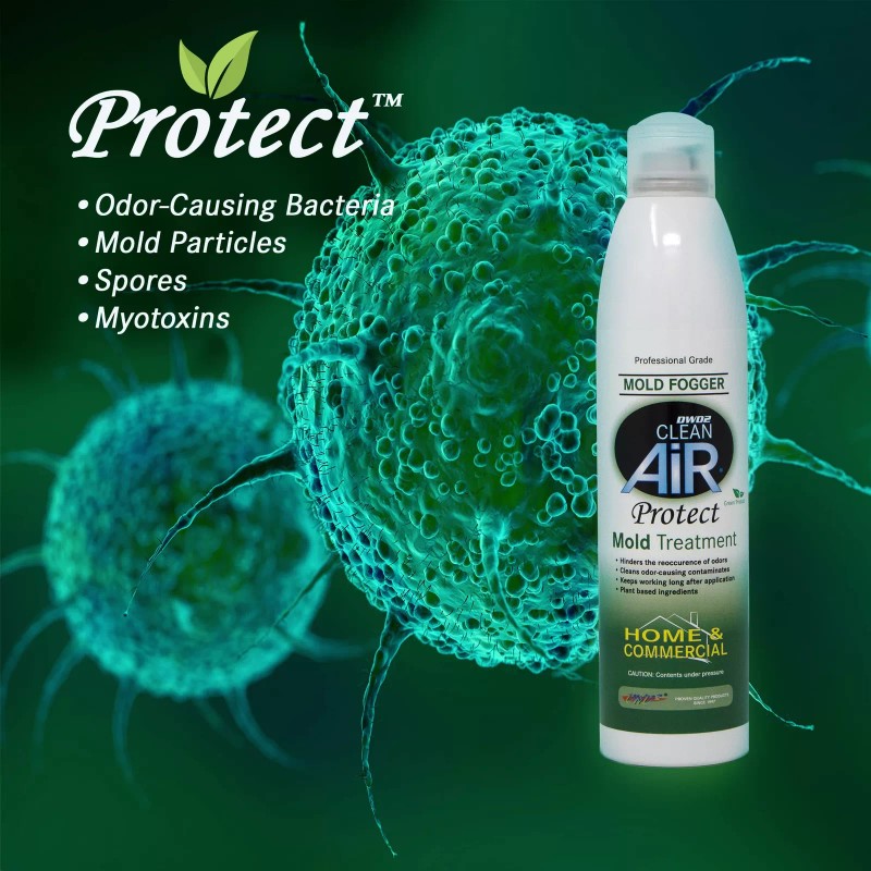 DWD2 Clean Air Protect Fogger 8oz Mold Odor Treatment Multi