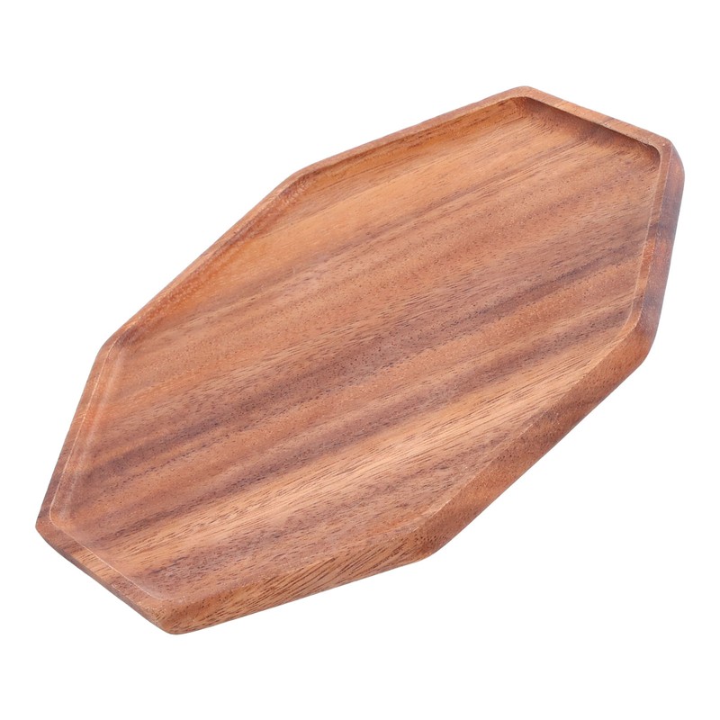 Tea Plate Natural Wood Environmental Protection Uniform Texture Odorless Serving