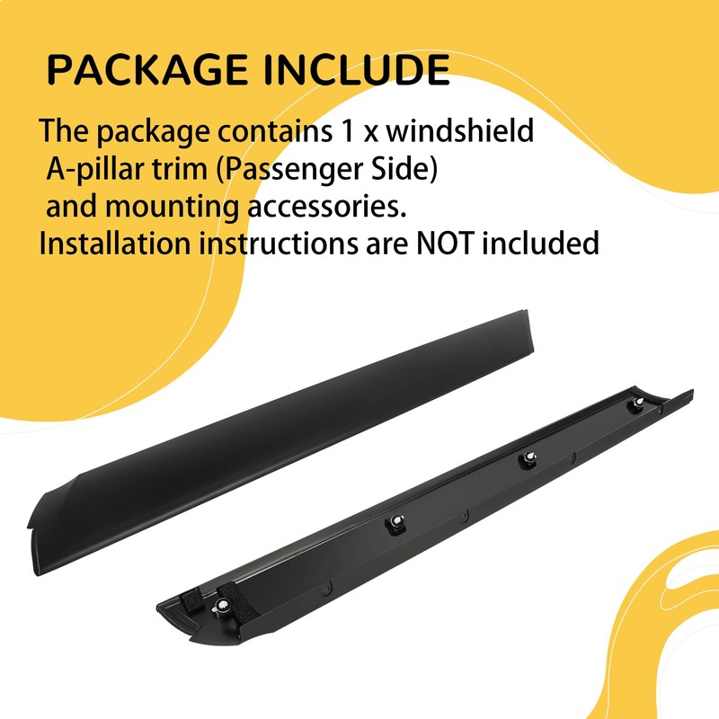 KUAFU Windshield A-Pillar Trim Compatible with 2003-2012 Land Rover Range