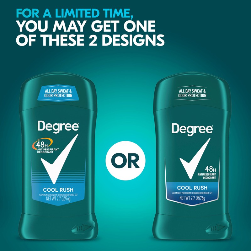 Degree Men Original Antiperspirant Deodorant Cool Rush 48-Hour Sweat &