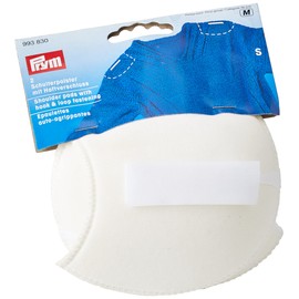Prym PRYM_993830-1 Shoulder Pads Raglan with Hook and Loop Fastening White S