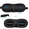 INTIRILIFE Eye Mask in Black, 26 x 9 x 2