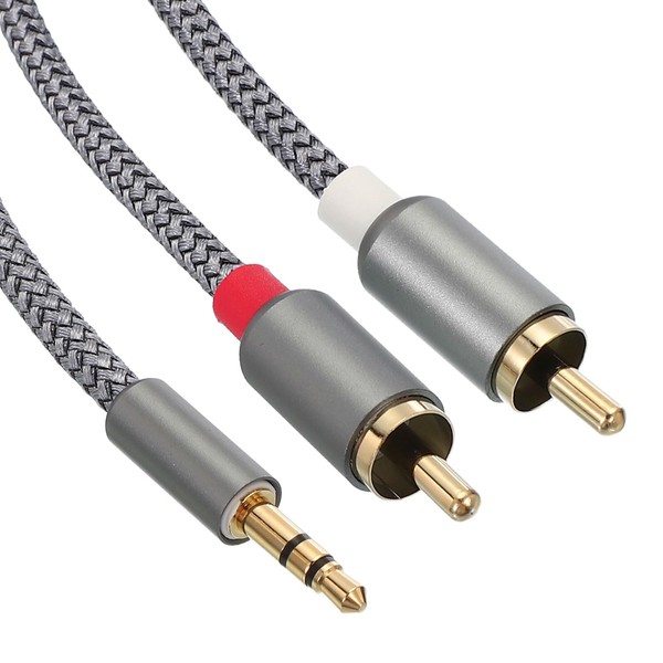 PATIKIL RCA Y Splitter Cable 6.6Ft / 2M, 2 Pairs