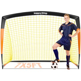 Happy Jump Soccer Goal Soccer Net for Kids Backyard 7x5 FT, 1 Pack