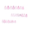 24 Pcs Handmade Press on Nails Short Almond Nail Tips,YEFIUO