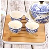 Alipis Portable Tea Sets Rotating Ceramic Teapot Tea Pot Cup