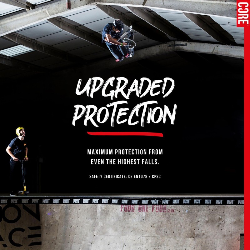 CORE Protection Street Helmet Skate/BMX/Bike/MTB/Scooter - Stealth/Black, XS/S