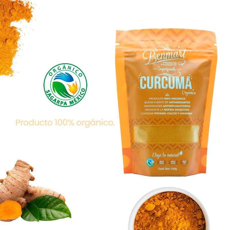 Cúrcuma Orgánica Benmart 100g - Producto Orgánico y Natural para