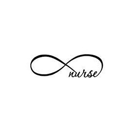 Chase Grace Studio Nurse Nursing RN Registered Nurse Vinyl Decal Sticker|Black|Cars Trucks Vans SUV Laptops Wall Art|7.5" X 2.75"|CGS460