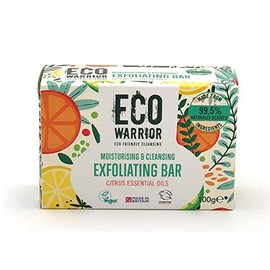 Eco Warrior Exfoliating Soap Bar - Whole Body Soap - Cleansing, Moisturising and Exfoliating Citrus Essential Oils and Oatmeal - Natural, Eco Friendly, Vegan and Cruelty Free Bar of Soap - 100g