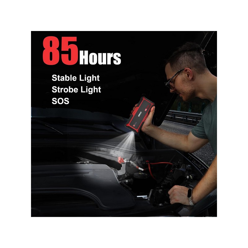 GOOLOO Upgraded GP3000 Jump Starter 3000A Peak Car Starter 12V